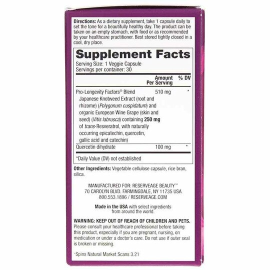 Resveratrol 250 Mg, RVN